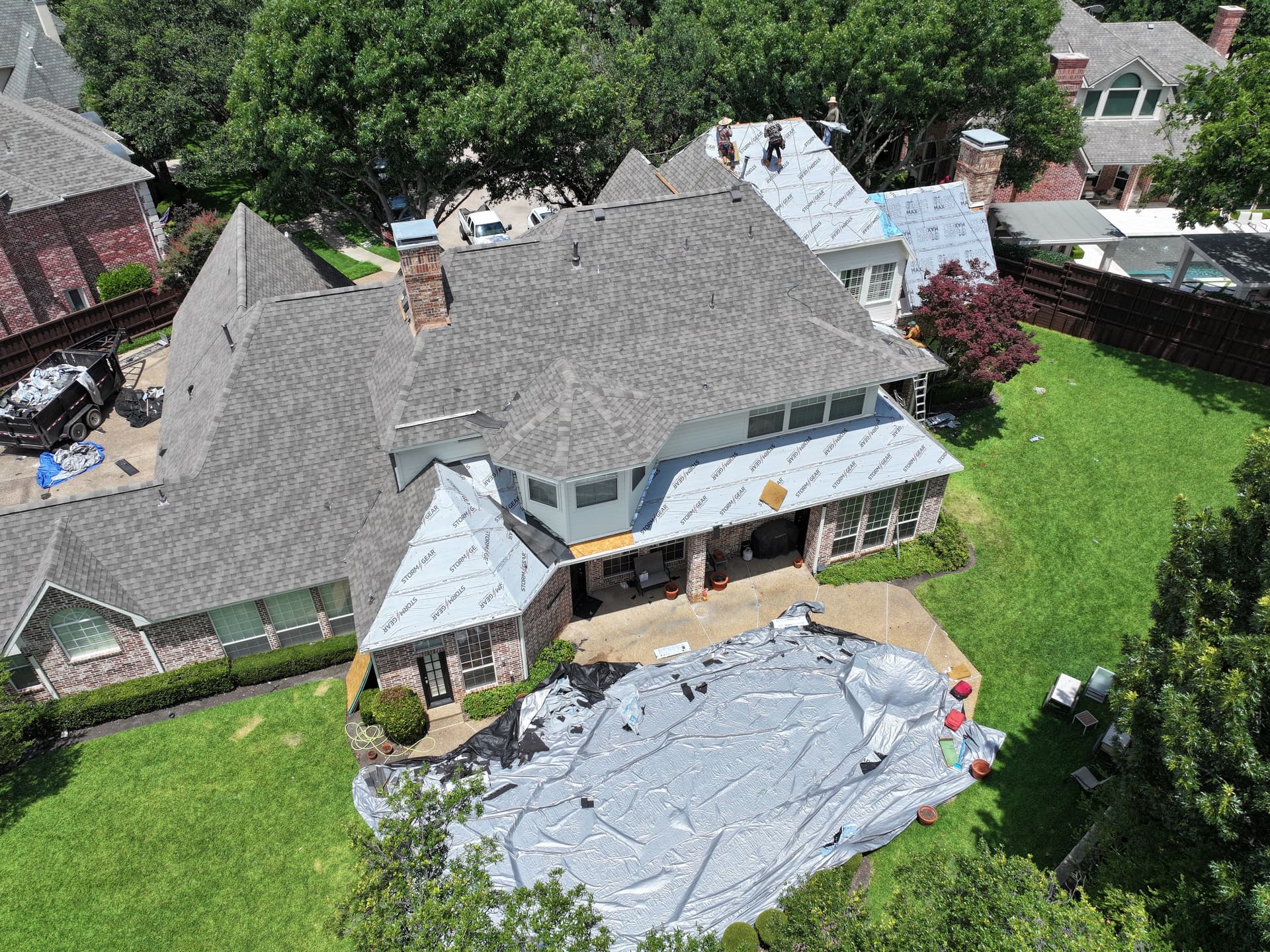 Gallery photos for Full Roof Replacement in Progress at a Plano Home: Image #2